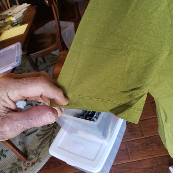 Joan Vass New York XL green short sleeve - Picture 3 of 5